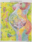 Martin Kippenberger, Ohne Titel (Ungeboren), 1995, Felt-tip pen drawing