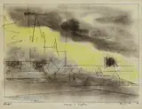 Lyonel Feininger, Church in Treptow, 1946, Watercolour