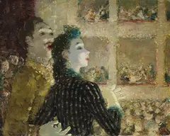 Dietz Edzard, Opera - Chanteurs d'Operette, 1947, Oil on canvas