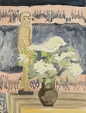Stilleben mit Holzplastik by Erich Heckel, 1949, Watercolour, sold Jun 2007