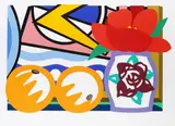 Tom Wesselmann, Still Life with Lichtenstein and Two Oranges, 1990, Silkscreen in colours