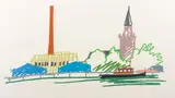 Tom Wesselmann, Thames Scene with Power Station