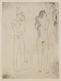 Pablo Picasso, La Toilette de la Mère, 1905, Etching