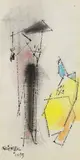 Lyonel Feininger, Untitled (Ghosties), 1955, Watercolour