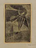 Alexander Michailowitsch Rodtschenko, Grafische Konstruktion Nr. 33, 1919, Linocut