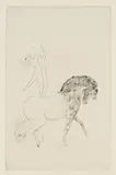 Pablo Picasso, Au Cirque, 1905, Drypoint