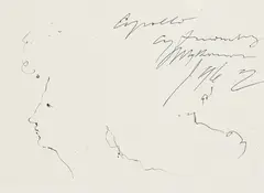Apollo by Cy Twombly, 1963, Ball-point drawing, sold Jun 2007