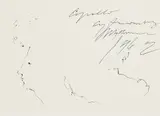 Cy Twombly, Apollo, 1963, Ball-point drawing