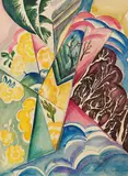 Natalia Goncharova, Paysage 2 (Gefächerte Landschaft)