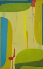Gelber Rhythmus by Max Ackermann, 1961, Oil, sold Jun 2007