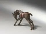 Sich leckendes Fohlen by Renée Sintenis, 1928, Bronze, sold Jun 2007