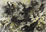 Fred Thieler, O/X/60 (diagonales Schwarz-Gelb)