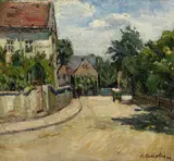 Aleksandr Aleksandrowitsch Osmerkin, Dorfstraße in Odessa, 1946, Oil on canvas