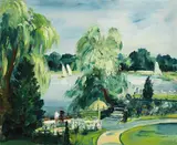 Franz Heckendorf, Park und Terrasse am See
