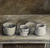 Klaus Fußmann, Stillleben mit Töpfen