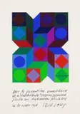 Victor Vasarely, Ohne Titel, 1968, Collage