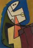 Otto Ritschl, Weibliche Halbfigur (Figurale Komposition)