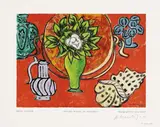 Nature morte au Magnolia by Henri Matisse, 1950, Wood engraving in colours, sold Jun 2007