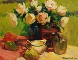 Konstantin Haritonov Wroblewsky, Stillleben, 1928, Oil on canvas