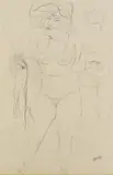 Burlesque Show, New York by George Grosz, 1932, Pencil drawing, sold Jun 2007