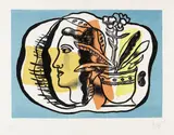 Fernand Léger, Composition au profil, 1948, Lithograph in colours