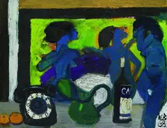 Walter Becker, Rapsodie 2, 1968, Oil on canvas