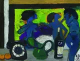 Walter Becker, Rapsodie 2, 1968, Oil on canvas