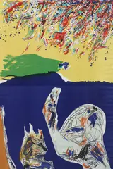 Die zwei Elemente by Asger Jorn, 1970, Lithograph in colours, sold Jun 2007