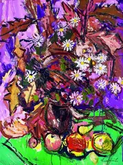 Ernst Hassebrauk, Herbststilleben, 1970, Mixed media