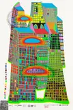 Good Morning City. Bleeding Town by Friedensreich Hundertwasser, 1969, Silkscreen in colours, sold Jun 2007