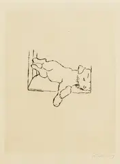 Junge Tiere by Renée Sintenis, 1948, Etching, sold Jun 2007