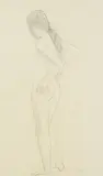 Gerhard Marcks, Frauenakt, 1930, Pencil drawing