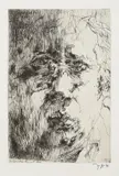 2 Bll.: Selbstbildnis für Griffelkunst. Selbstportrait elegisch by Horst Janssen, 1971, Etching, sold Jun 2007
