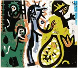 Felix Martin Furtwangler, Ohne Titel, 1989, Woodcut in colours