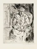 Lovis Corinth, Ma belle mère, 1919, Etching