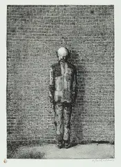3 Bll.: Die Bücherkiste. Der Leser (III). Der Staatsfeind by A. Paul Weber, 1956, Lithograph, sold Jun 2007