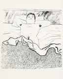 David Hockney, Geh durch den Spiegel, 1966, Lithograph
