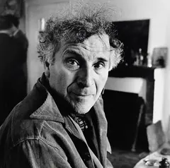 Marc Chagall in seinem Haus in Orgeval by Willy Maywald, 1948, Black and white photograph, sold Jun 2007