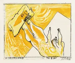 Hannes Postma, 3 Bll.: Serie: Klein Gevecht, 1965, Etching and aquatint