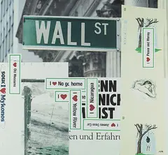 Wall Str by Martin Kippenberger, 1993, Offset in colours, sold May 2007