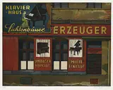 Franz Zadrazil, 4 Bll.: Stadt und Städter, 1982, Etching in colours