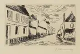 Maurice de Vlaminck, La Grand' Rue, 1927, Etching