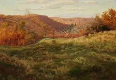 Walter Prell, Herbstlandschaft, Oil on canvas