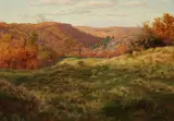 Walter Prell, Herbstlandschaft, Oil on canvas