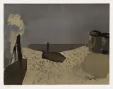 Georges Braque, Nach- Marine, 1960, Lithograph in colours
