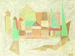 Monogrammist E. W., Südliche Stadt, 1940, Oil on canvas
