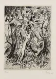 Josef Eberz, Tropischer Garten, 1921, Drypoint