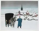 Jan Balet, La Bosse, 1970, Lithograph in colours