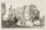 Herman van Swanevelt, Landschaft mit Kardinal, 1650, Etching