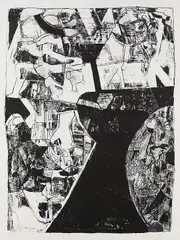 Joseph Faßbender, Ohne Titel, 1960, Lithograph